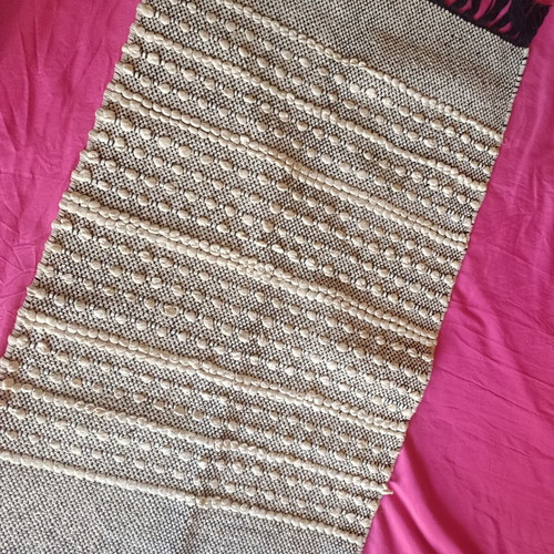 Cotton rug used, no damage