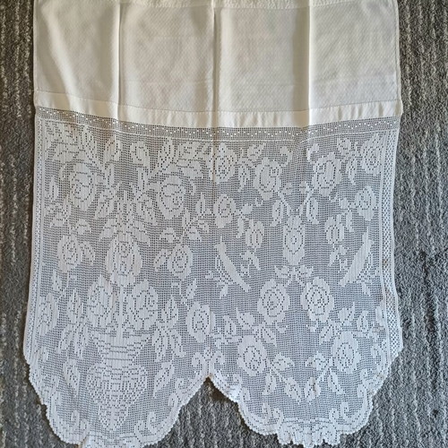 Handmade knitted curtains, new.