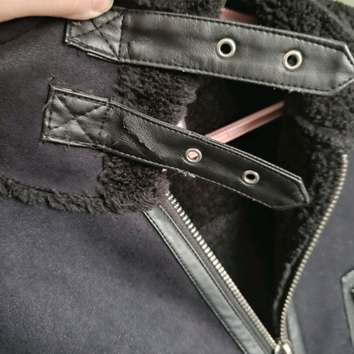 Zara short biker jacket used, black, size M