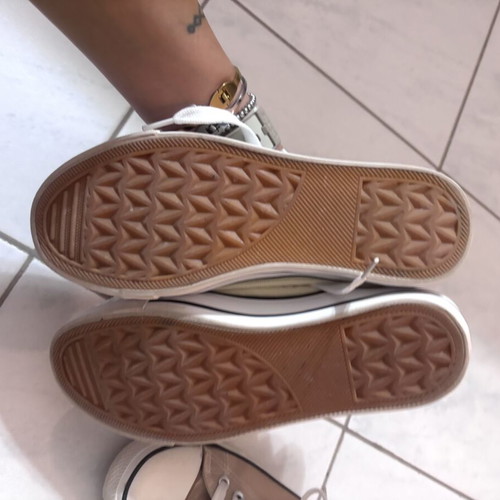 Canvas shoes used, size 37, pack of 2, yellow and beige