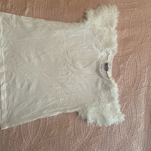 Chic Mess white cotton blouse new with distinctive sleeves