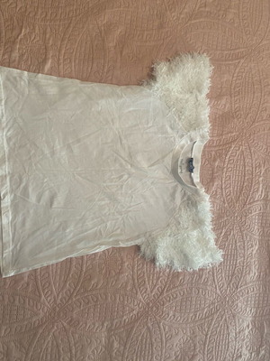 Chic Mess white cotton blouse new with distinctive sleeves