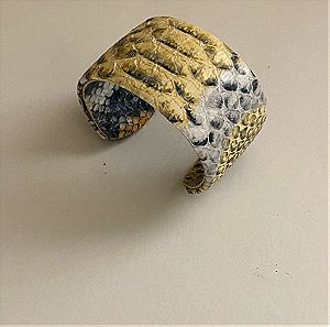 Βραχιόλι cuff σε snake print