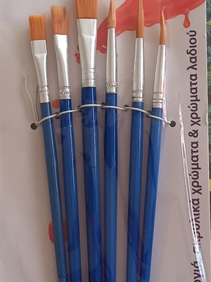 Set of six paintbrushes new