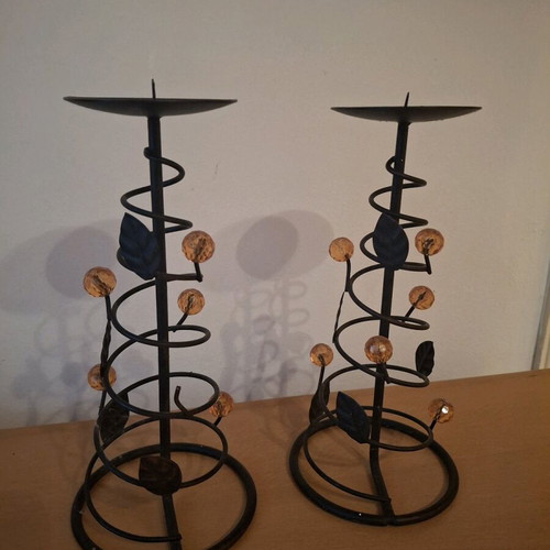 Candlesticks like new with 4 tealights gift