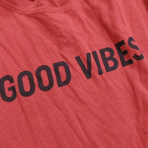 T-shirt with side fringes like new, size S, red