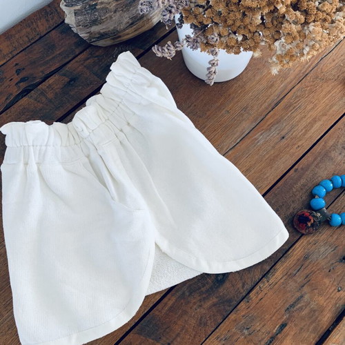 Stelios Koudounaris High-Waisted Shorts New, Organic Cotton, Size S
