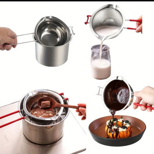 Stainless Steel Double Boiler Pot New