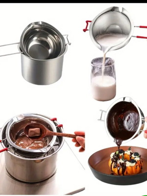 Stainless Steel Double Boiler Pot New