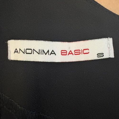 Anonima Basic black midi dress with back opening size S new