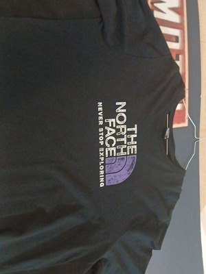 T shirt The North Face new, size 4XL, black and purple
