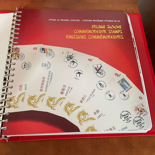 Olympic Games Beijing 2008 Stamp Collection new, 4 volumes