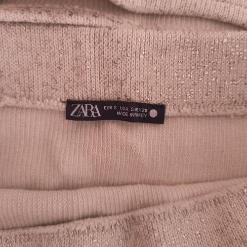 Zara knitted set like new, crop top and midi skirt beige