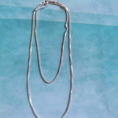 Silver 925 Venetian chain necklace 45 cm new