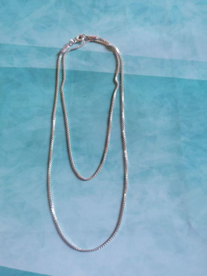 Silver 925 Venetian chain necklace 45 cm new