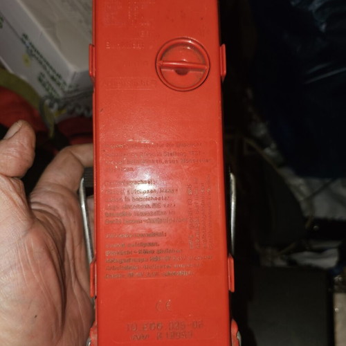 Portable safety flashlight, not functional, used