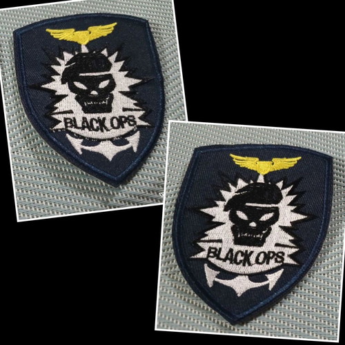 Call of Duty Task Force 141 Black Ops embroidered patches, set of 2