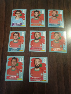 Panini stickers Morocco new, all together