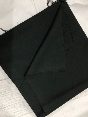 Double-sided wool fabric new, dark gray