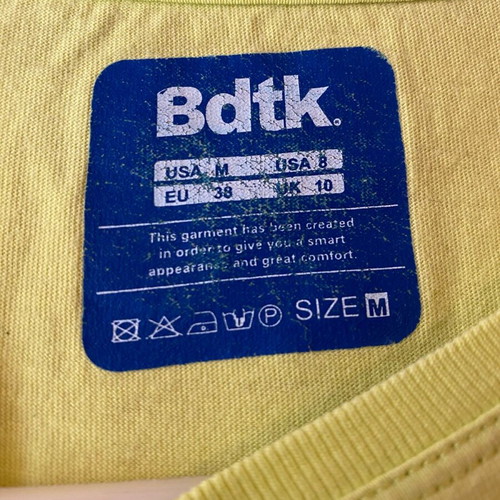 BodyTalk short-sleeve shirt size M like new, blue and yellow