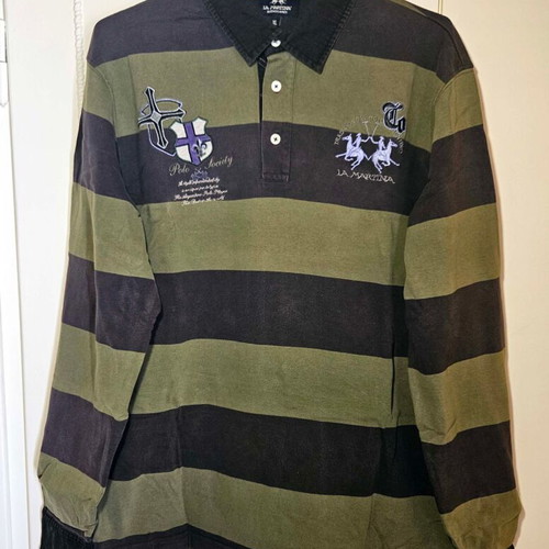 La Martina men's rugby shirt XL like new, cotton