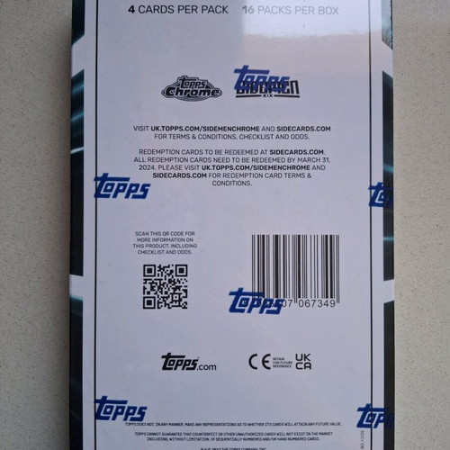 Topps Chrome Sidemen sealed box new with cards and autograph