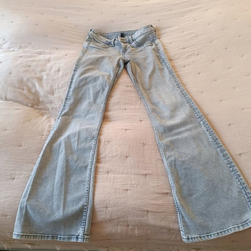 H&M jeans like new, gray, size M 38 10, slight stretch, flared legs
