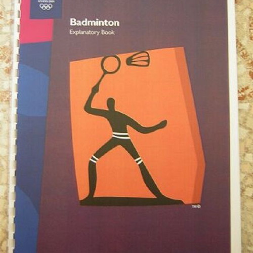 Badminton explanatory book Athens 2004 Olympic Games like new