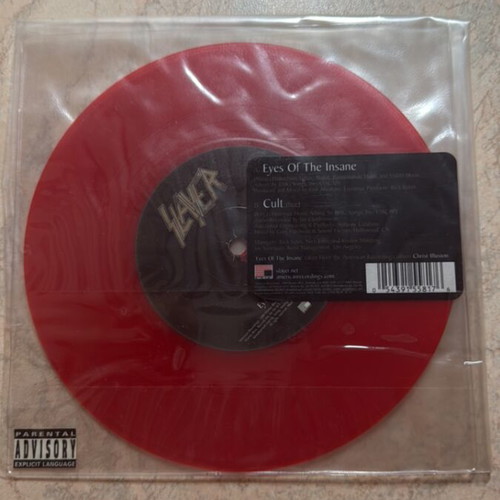 Slayer 7” red vinyl single and DVD new, metal