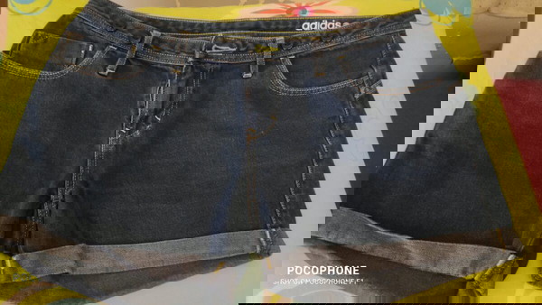 Adidas jeans short γυναικείο  m_l