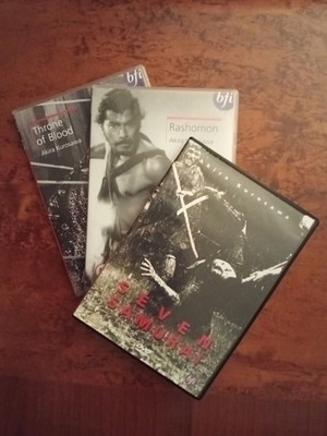 Collector's DVD set with films by Kurosawa, Fellini, Welles, Hitchcock, Michael Jackson
