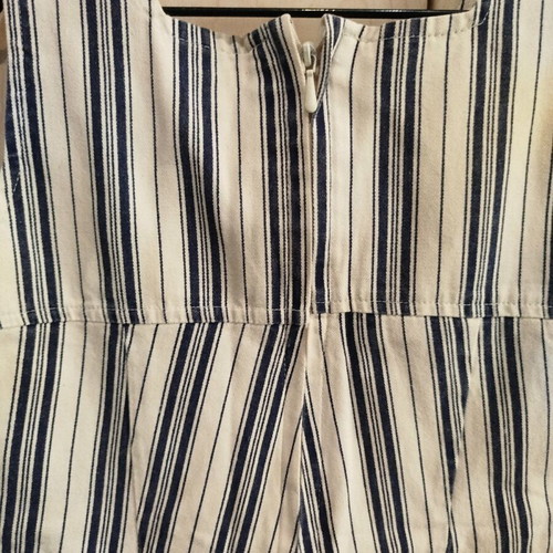 Dubleme Overalls Shorts for Girls 12 years like new, beige-blue striped