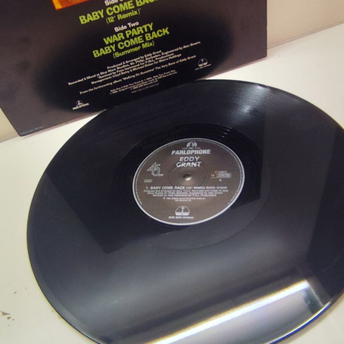 Eddy Grant Baby Come Back 12" vinyl maxi-single near mint, reggae