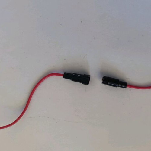 Cable fuse holder 3 pieces, black screw 22AWG, 5X20mm for glass fuses Pili-Paradis