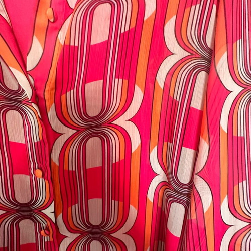Glow caftan dress semi-closed like new, orange