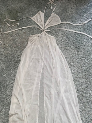 White beachwear dress like new, size XS