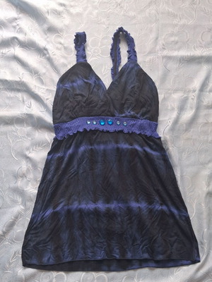 W.O.LA Fashion women's strap top new, blue and black