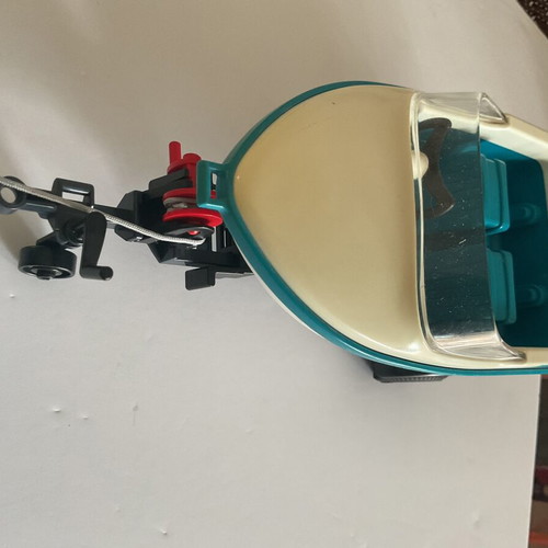 Playmobil car with trailer and boat like new