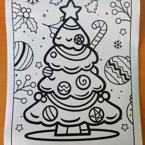 Christmas printable A4 drawings set of 8, new