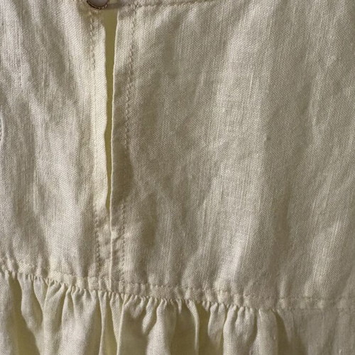 Linen blouse yellow size M like new
