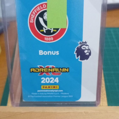 Sheffield United badge PL 2024 Adrenalyn card like new