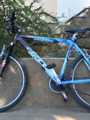 Field mountain bike, aluminum, 26 inch, blue, men's