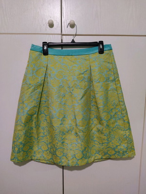 Morena Spain vintage skirt blue green gold like new