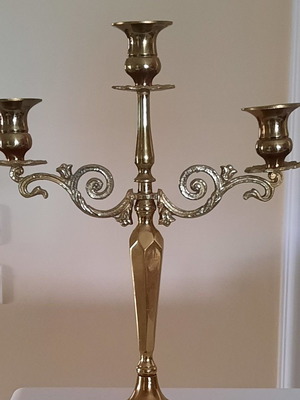 Bronze 3-Holder Candlestick used