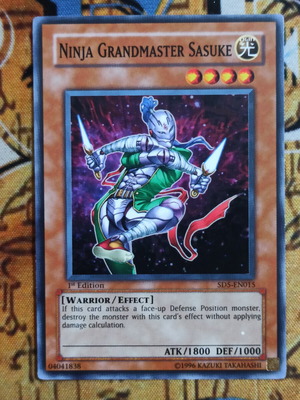 Ninja Grandmaster Sasuke κάρτα Yu-Gi-Oh! σαν καινούργιο
