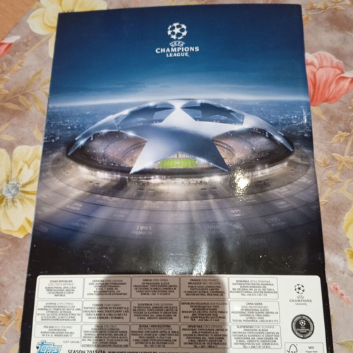 Champions League 2015-2016 album used with stickers