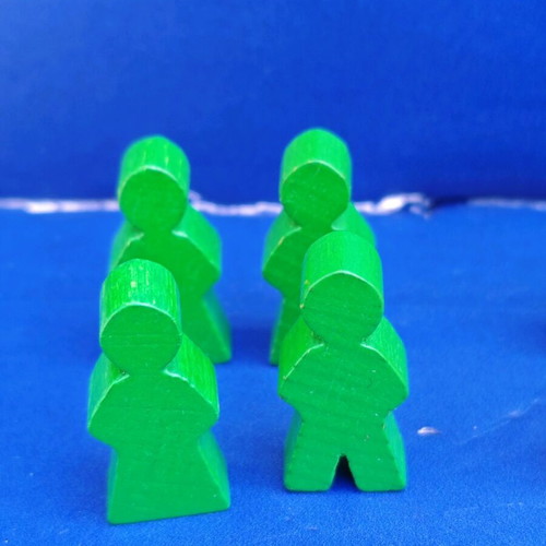 Four Seasons board game pieces used, wooden