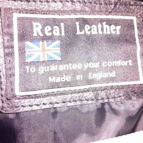 Leather coat like new, size XL, black