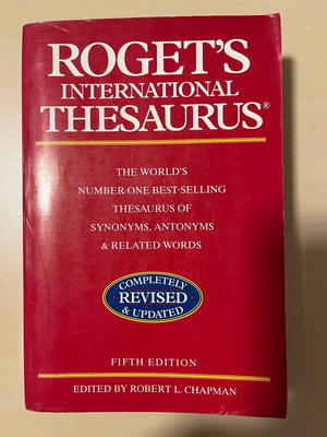 Roget's International Thesaurus 5th edition like new, English