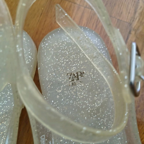 Zara summer shoes size 30 used, white